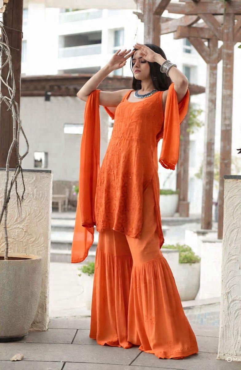 Chikankari Gharara Sets